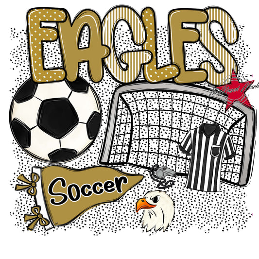 Eagles Soccer Spirit-Gold