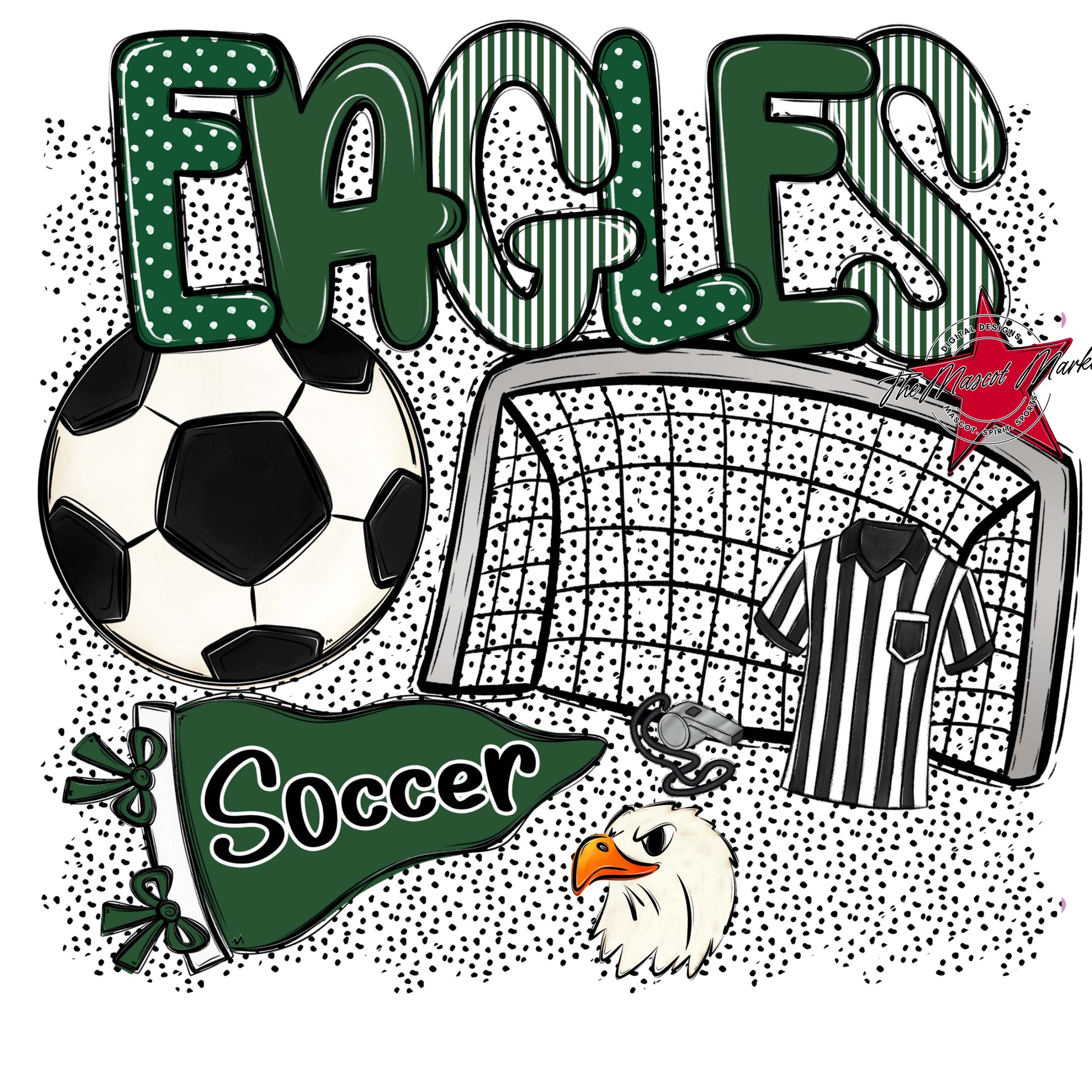 Eagles Soccer Spirit-Green