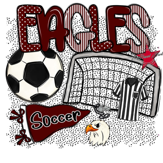 Eagles Soccer Spirit-Maroon