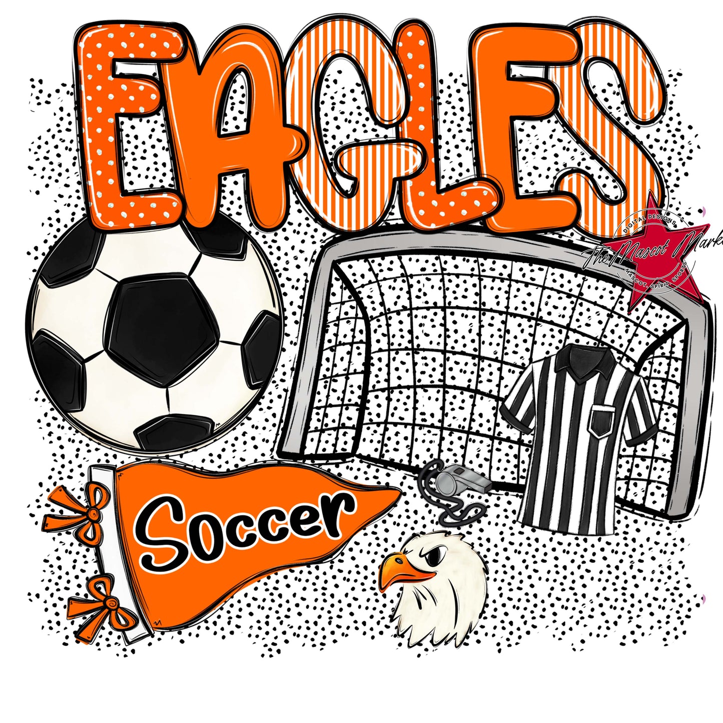 Eagles Soccer Spirit-Orange