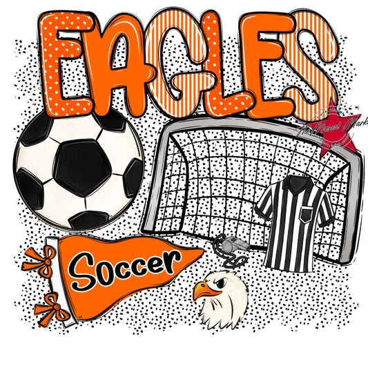 Eagles Soccer Spirit-Orange