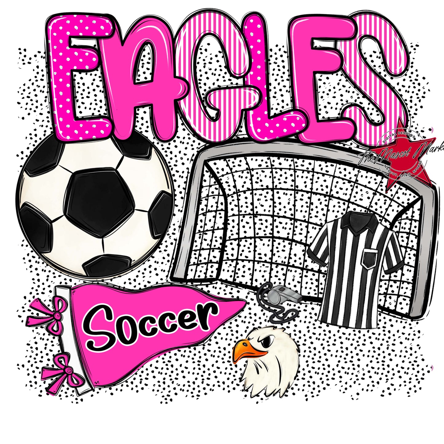 Eagles Soccer Spirit-Pink
