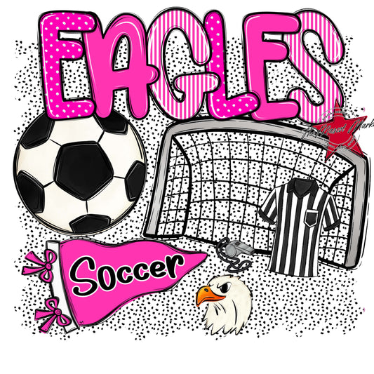 Eagles Soccer Spirit-Pink