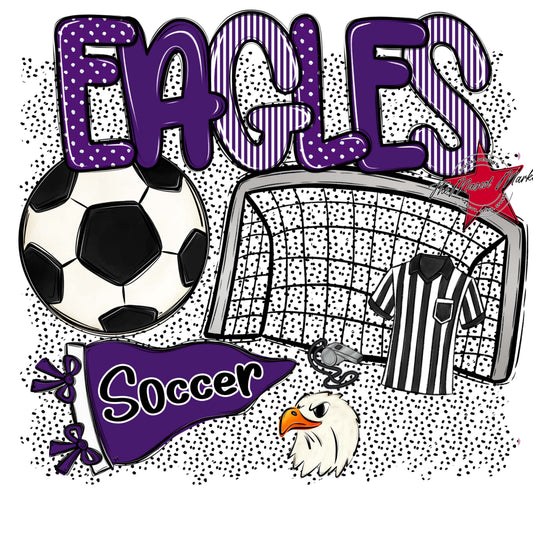 Eagles Soccer Spirit-Purple