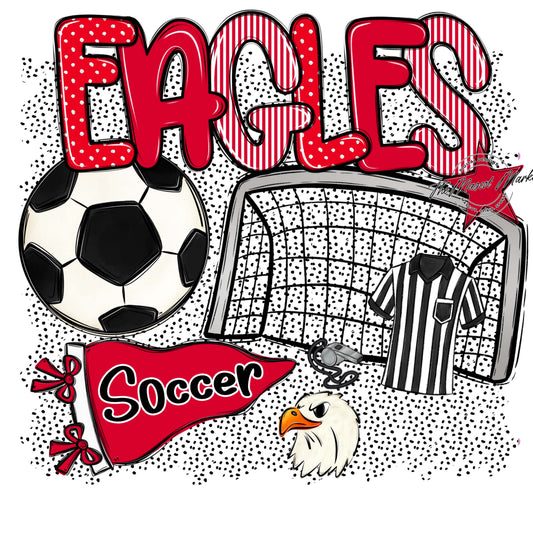 Eagles Soccer Spirit-Red