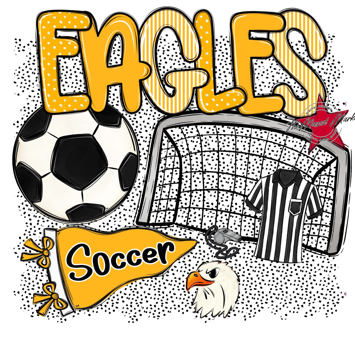 Eagles Soccer Spirit-Yellow