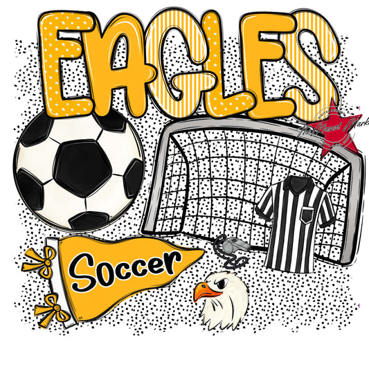 Eagles Soccer Spirit-Yellow