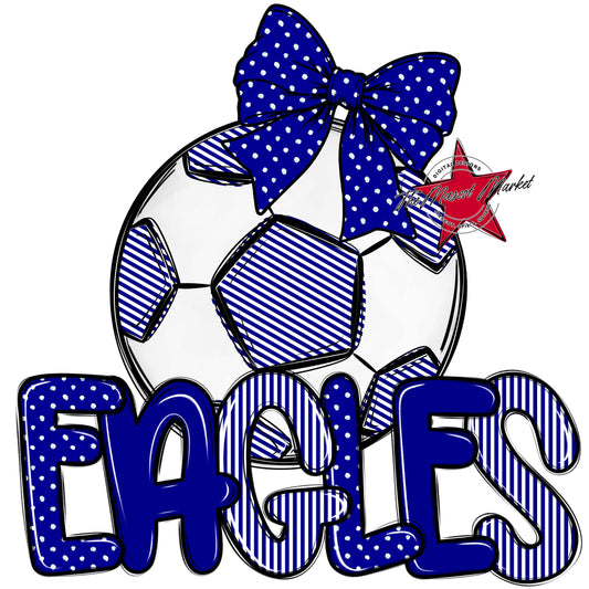 Eagles Soccer Spirit Design-Blue