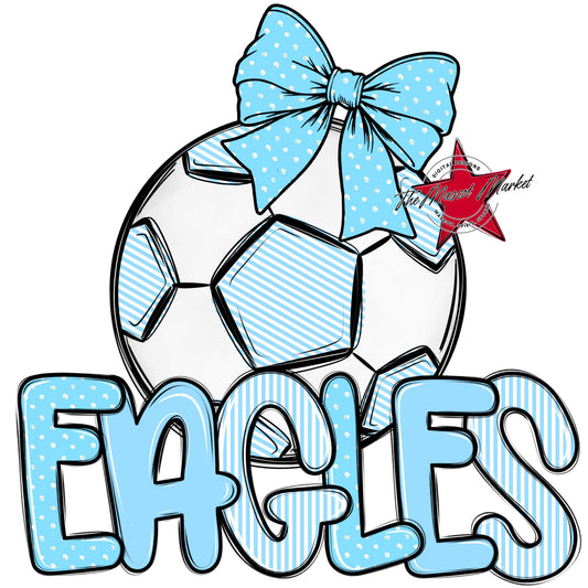Eagles Soccer Spirit Design-Columbia Blue