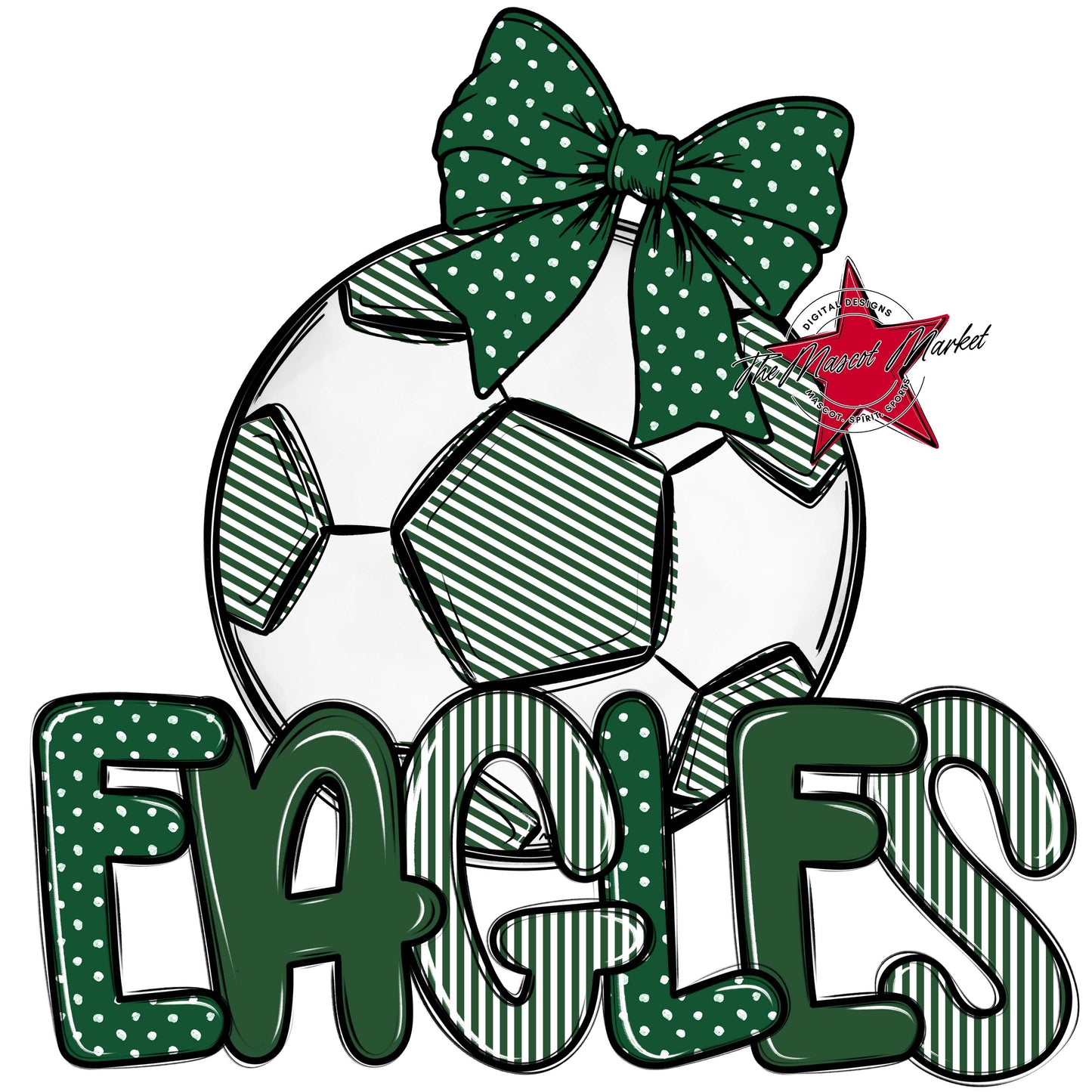 Eagles Soccer Spirit Design-Green