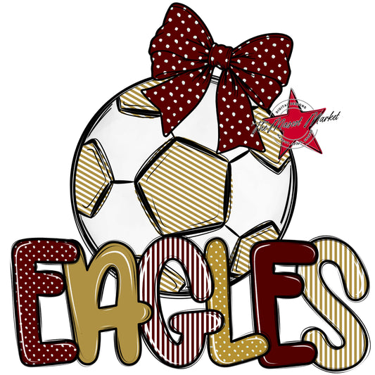 Eagles Soccer Spirit Design-Maroon & Gold