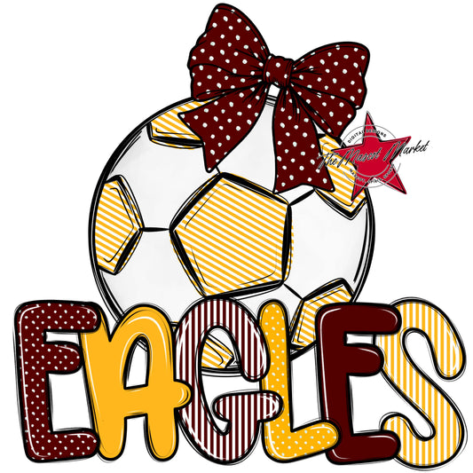 Eagles Soccer Spirit Design-Maroon & Yellow