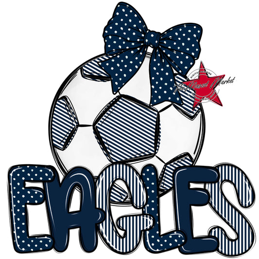 Eagles Soccer Spirit Design-Navy