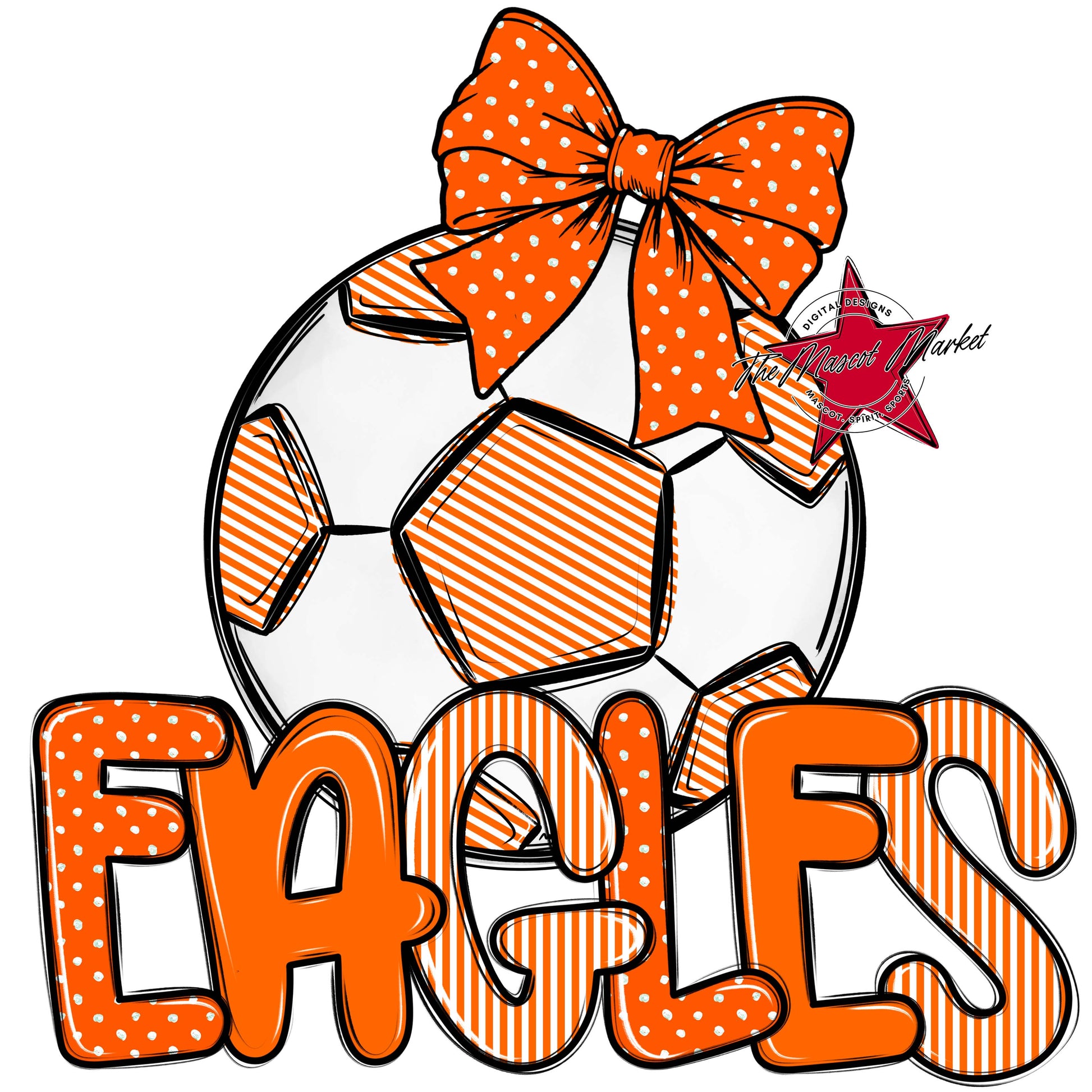 Eagles Soccer Spirit Design-Orange