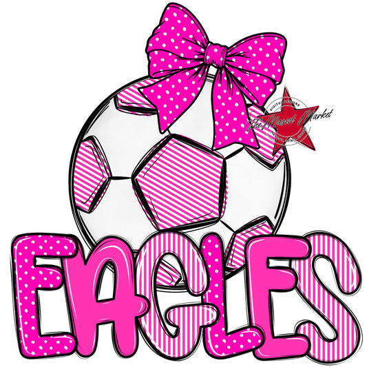 Eagles Soccer Spirit Design-Pink