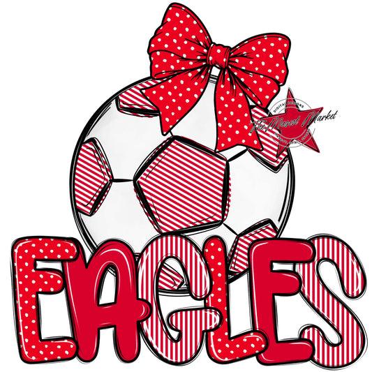 Eagles Soccer Spirit Design-Red