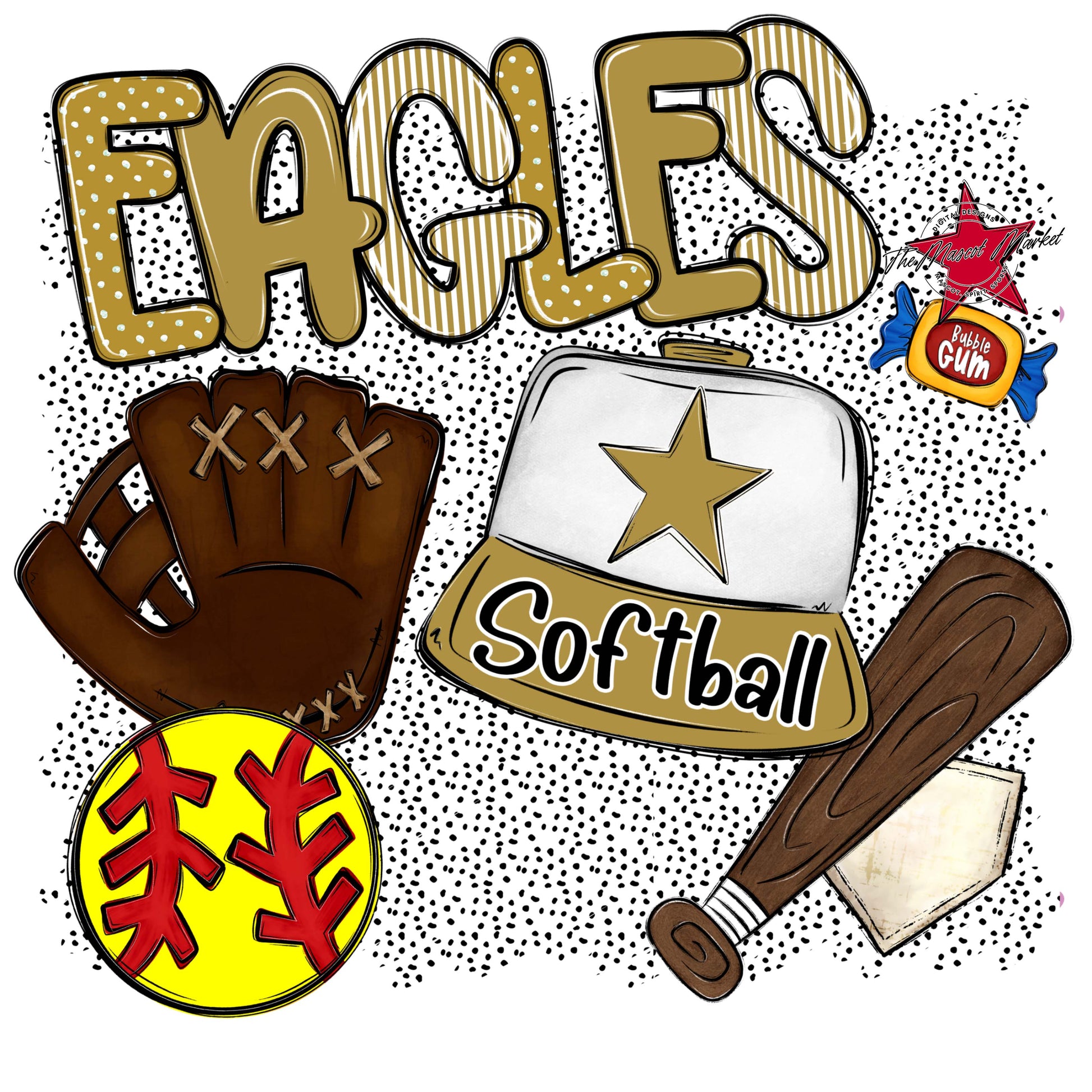 Eagles Softball Spirit-Gold