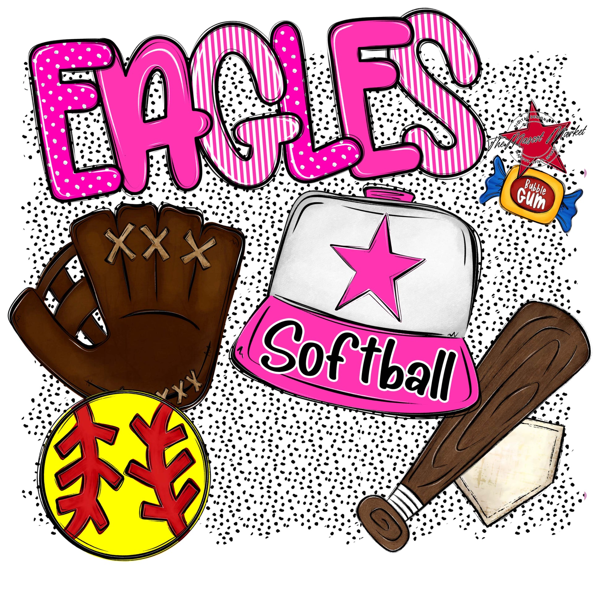 Eagles Softball Spirit-Pink