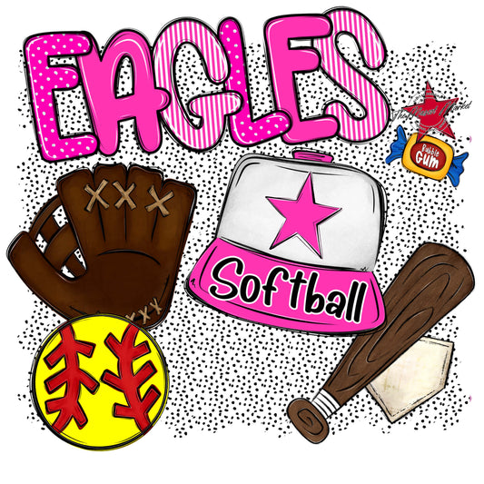 Eagles Softball Spirit-Pink