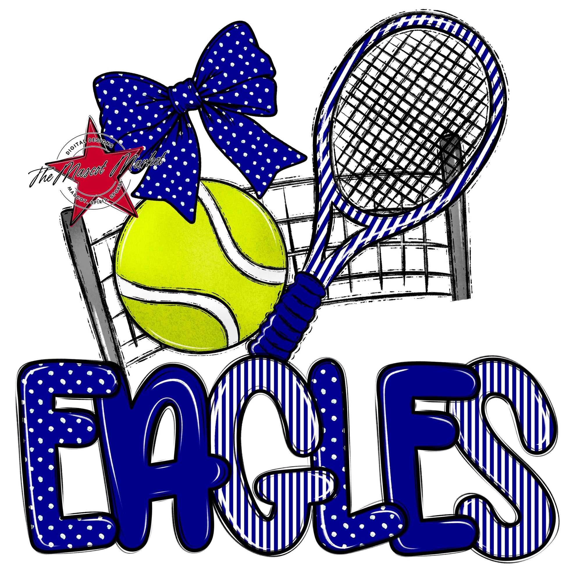 Eagles Tennis Spirit Design-Blue