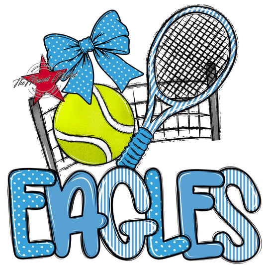 Eagles Tennis Spirit Design-Carolina Blue