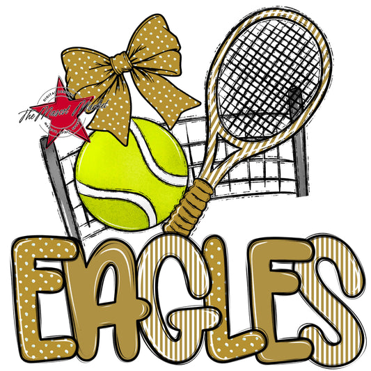 Eagles Tennis Spirit Design-Gold