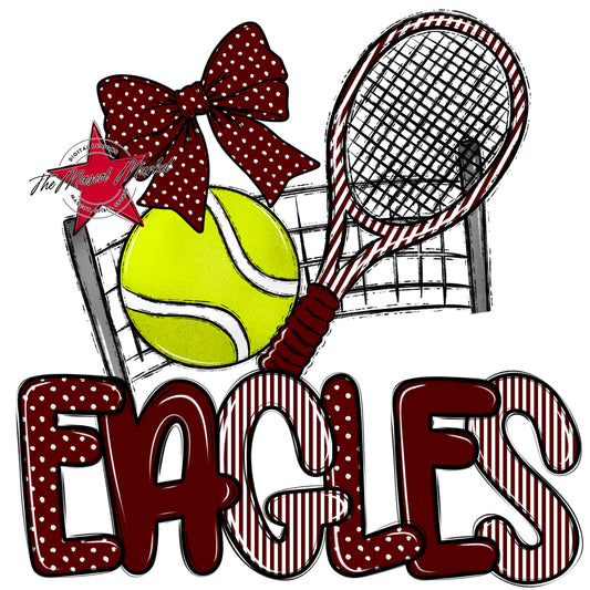 Eagles Tennis Spirit Design-Maroon