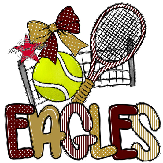 Eagles Tennis Spirit Design-Maroon & Gold