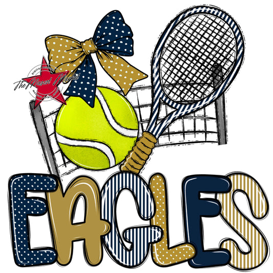Eagles Tennis Spirit Design-Navy & Gold