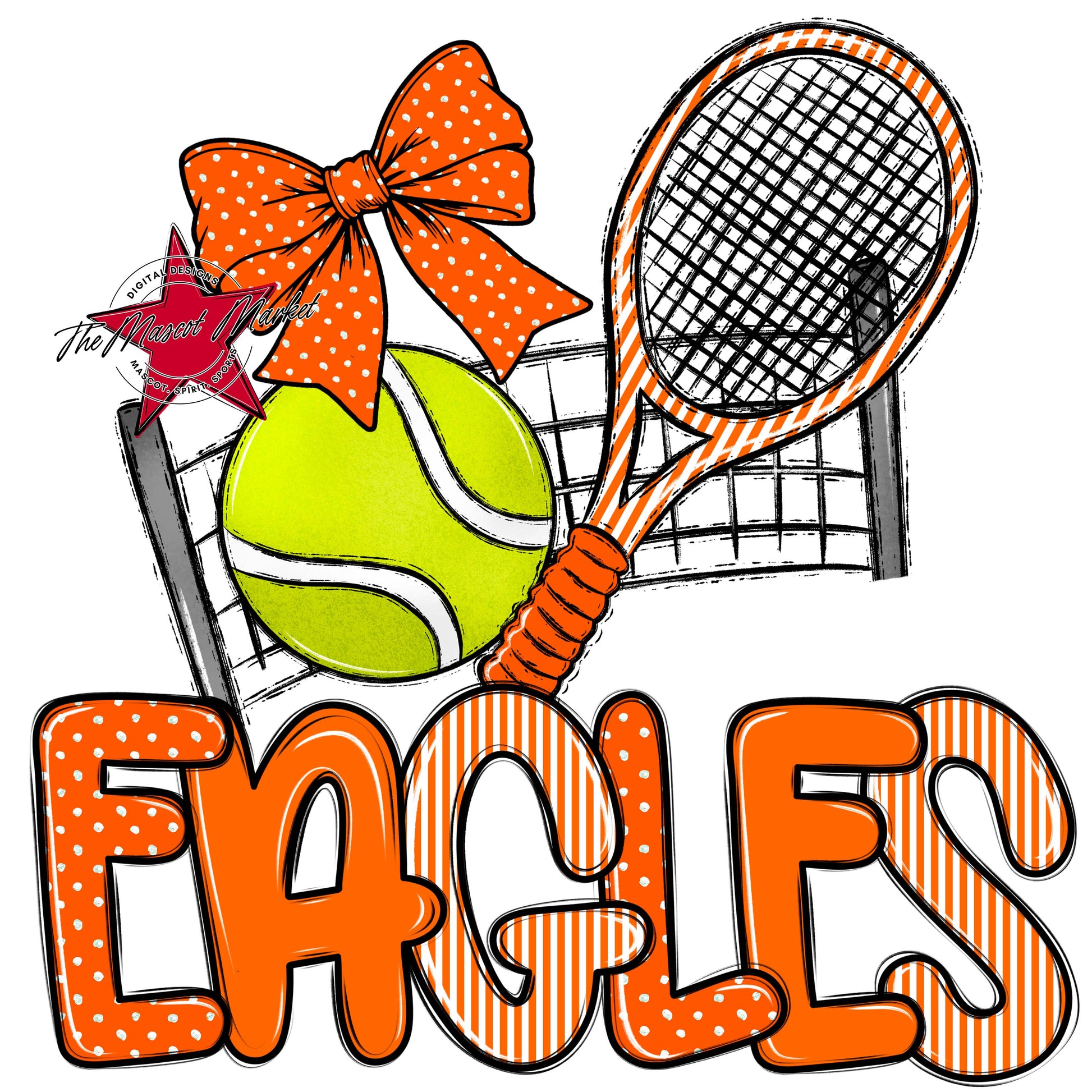 Eagles Tennis Spirit Design-Orange