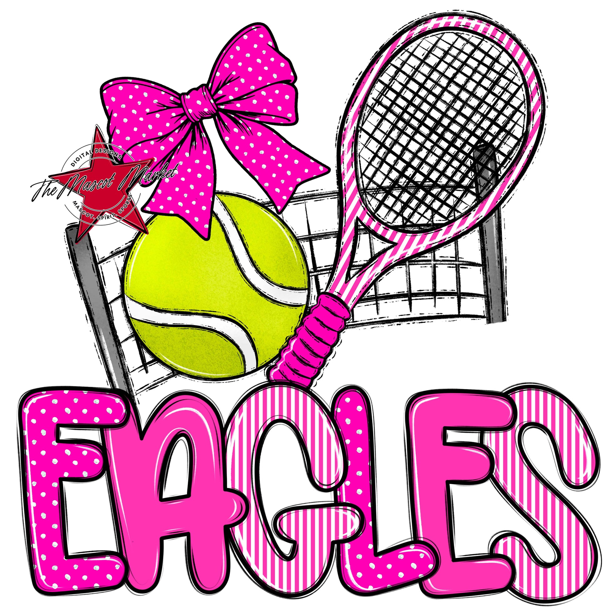 Eagles Tennis Spirit Design-Pink