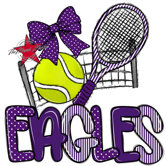 Eagles Tennis Spirit Design-Purple