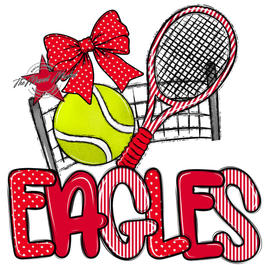 Eagles Tennis Spirit Design-Red