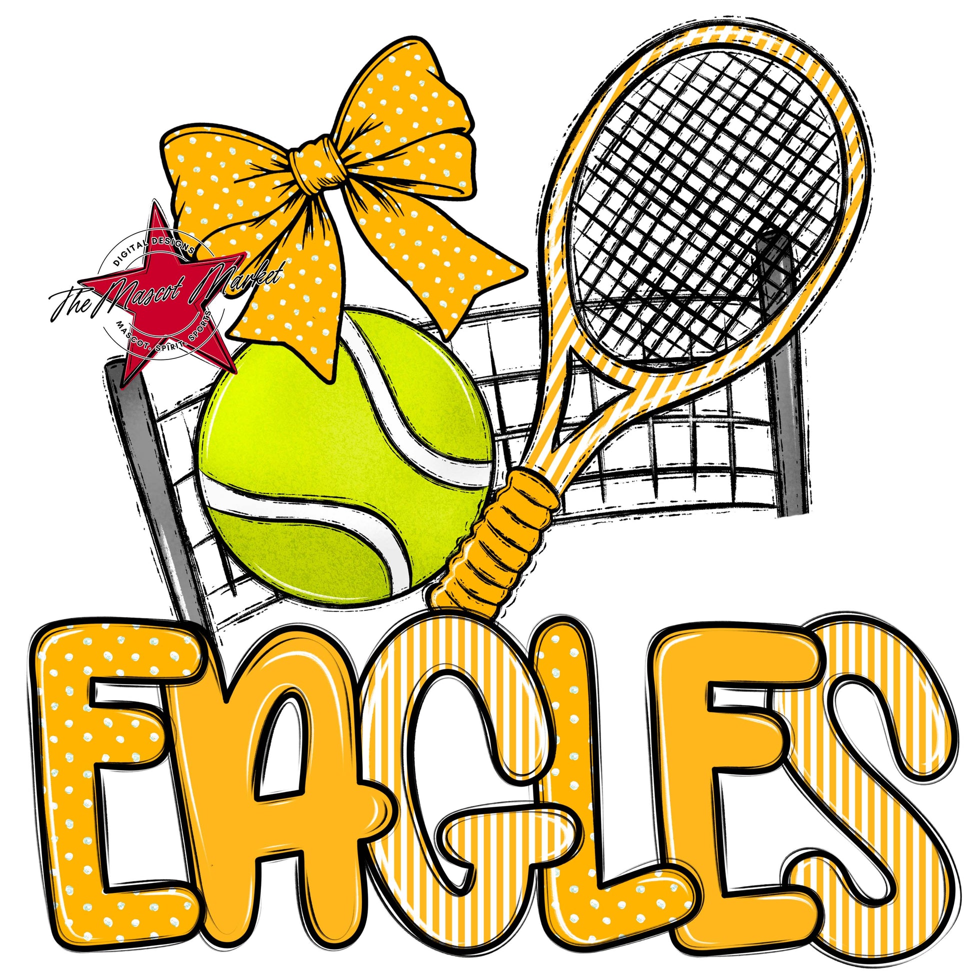 Eagles Tennis Spirit Design-Yellow