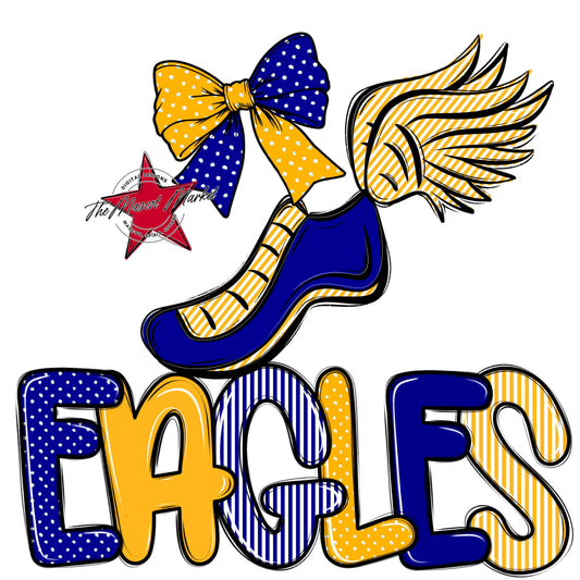 Eagles Track Spirit Design-Blue & Yellow
