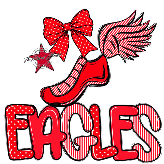 Eagles Track Spirit Design-Bright Red