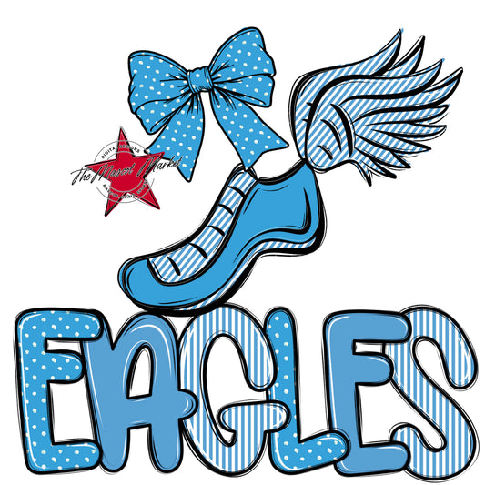 Eagles Track Spirit Design-Carolina Blue
