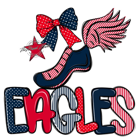 Eagles Track Spirit Design-Navy & Red