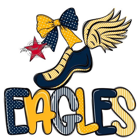 Eagles Track Spirit Design-Navy & Yellow