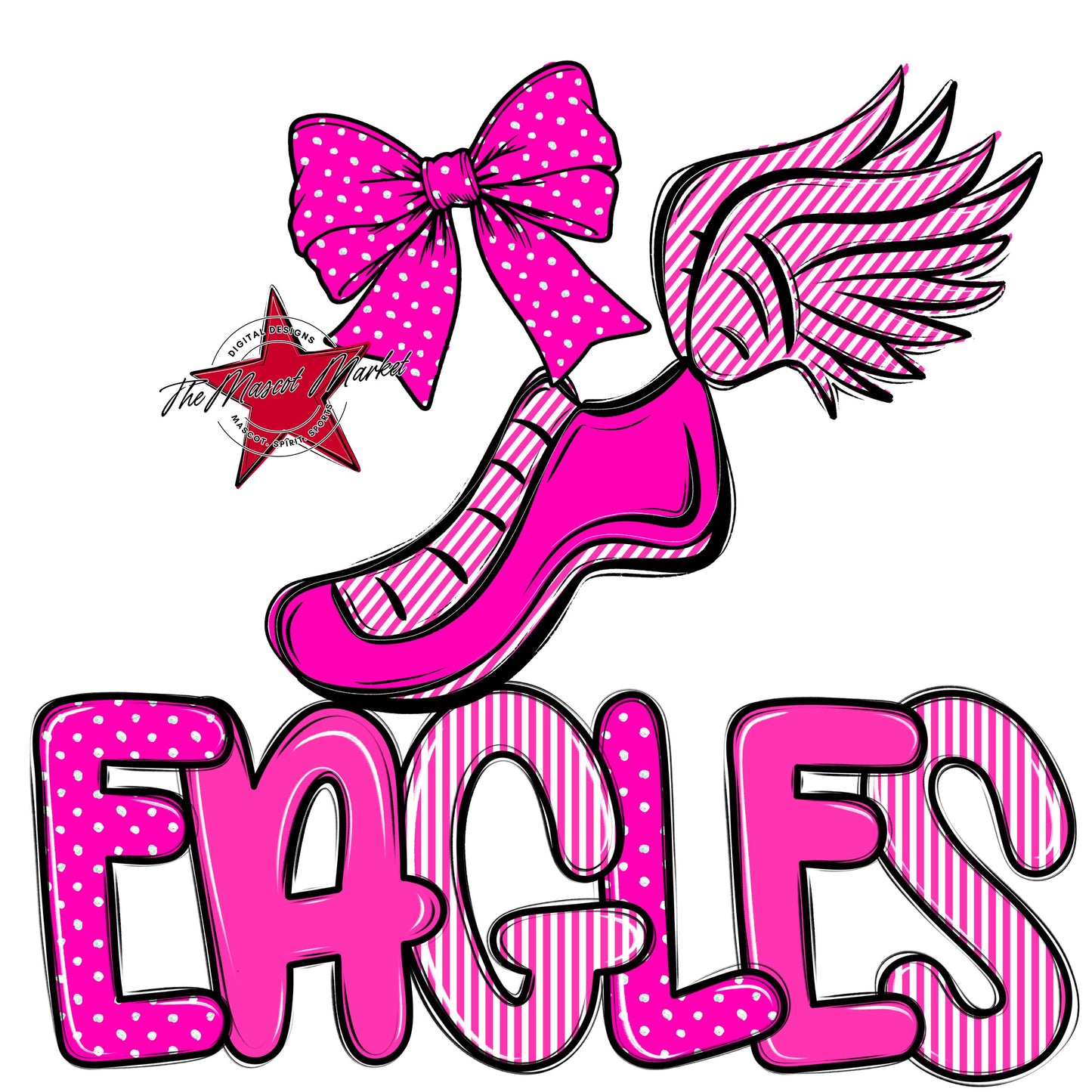 Eagles Track Spirit Design-Pink