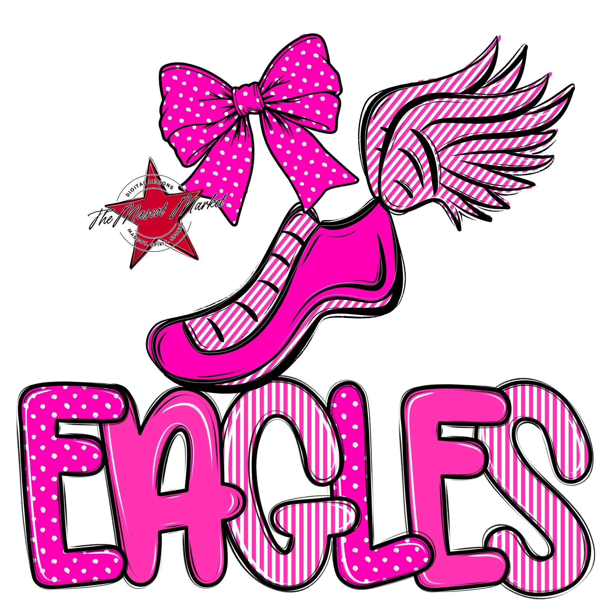 Eagles Track Spirit Design-Pink