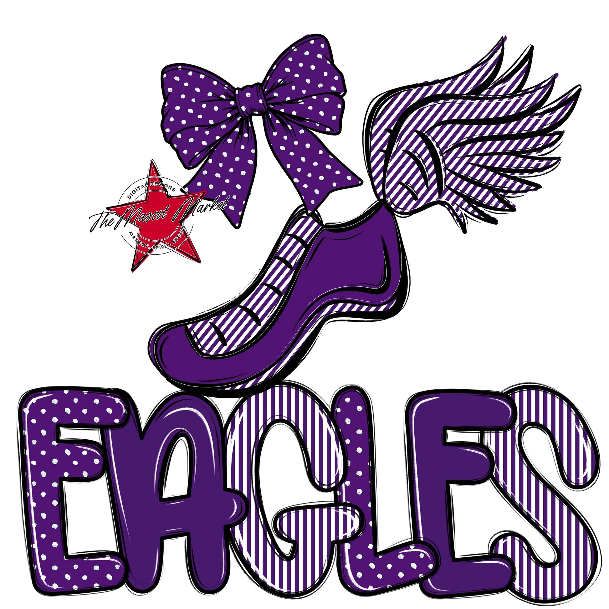 Eagles Track Spirit Design-Purple