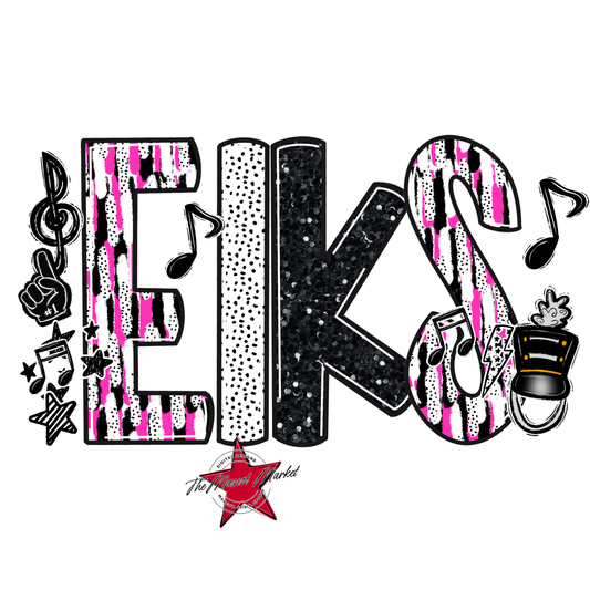 Elks Band Scrape-Pink