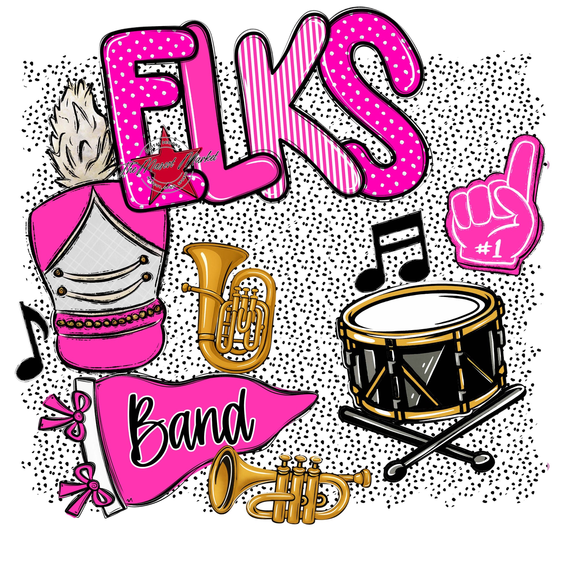 Elks Band Spirit-Pink