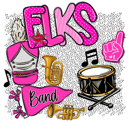 Elks Band Spirit-Pink