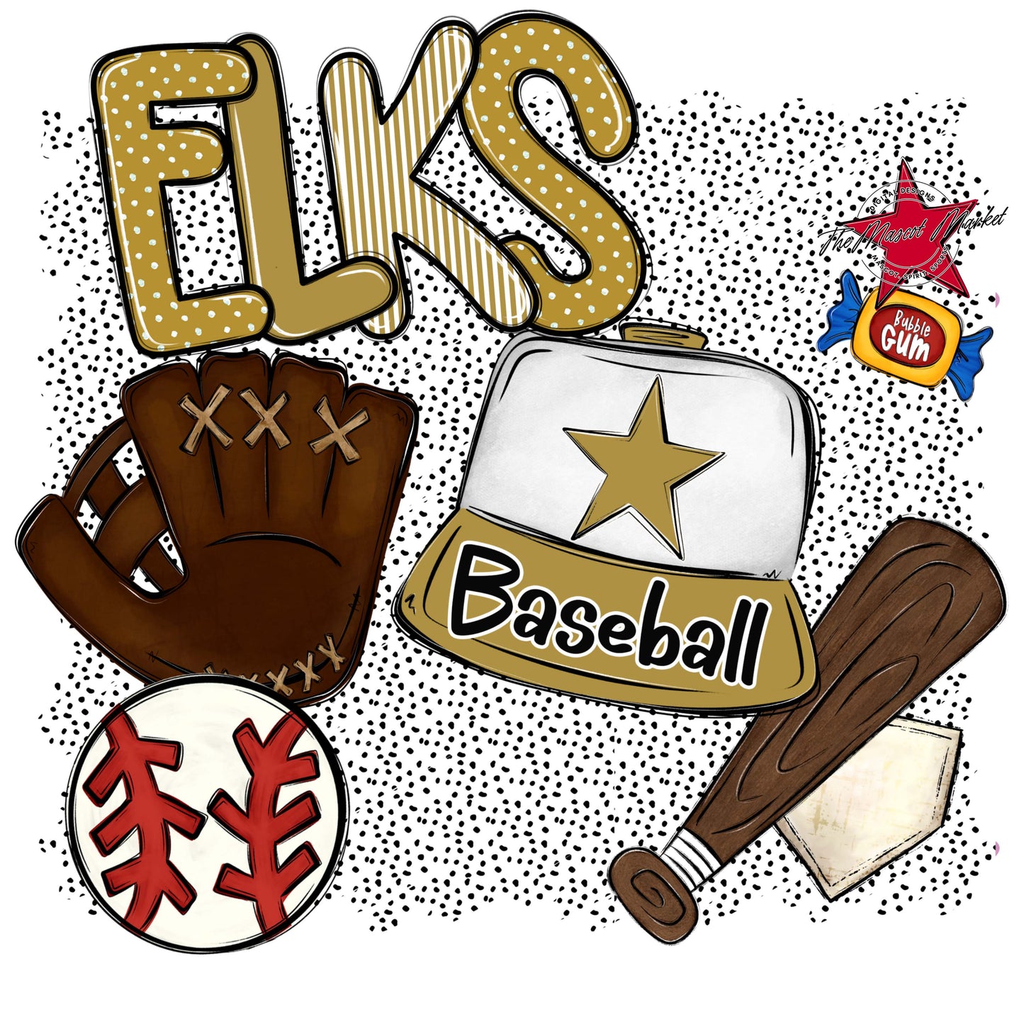 Elks Baseball Spirit-Gold