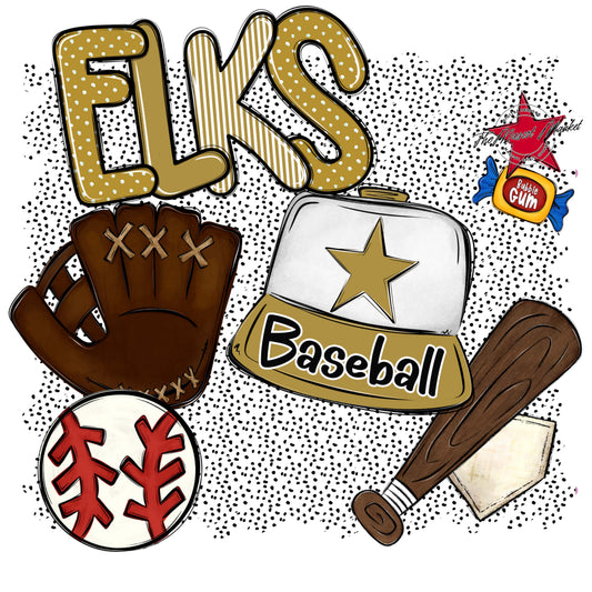 Elks Baseball Spirit-Gold