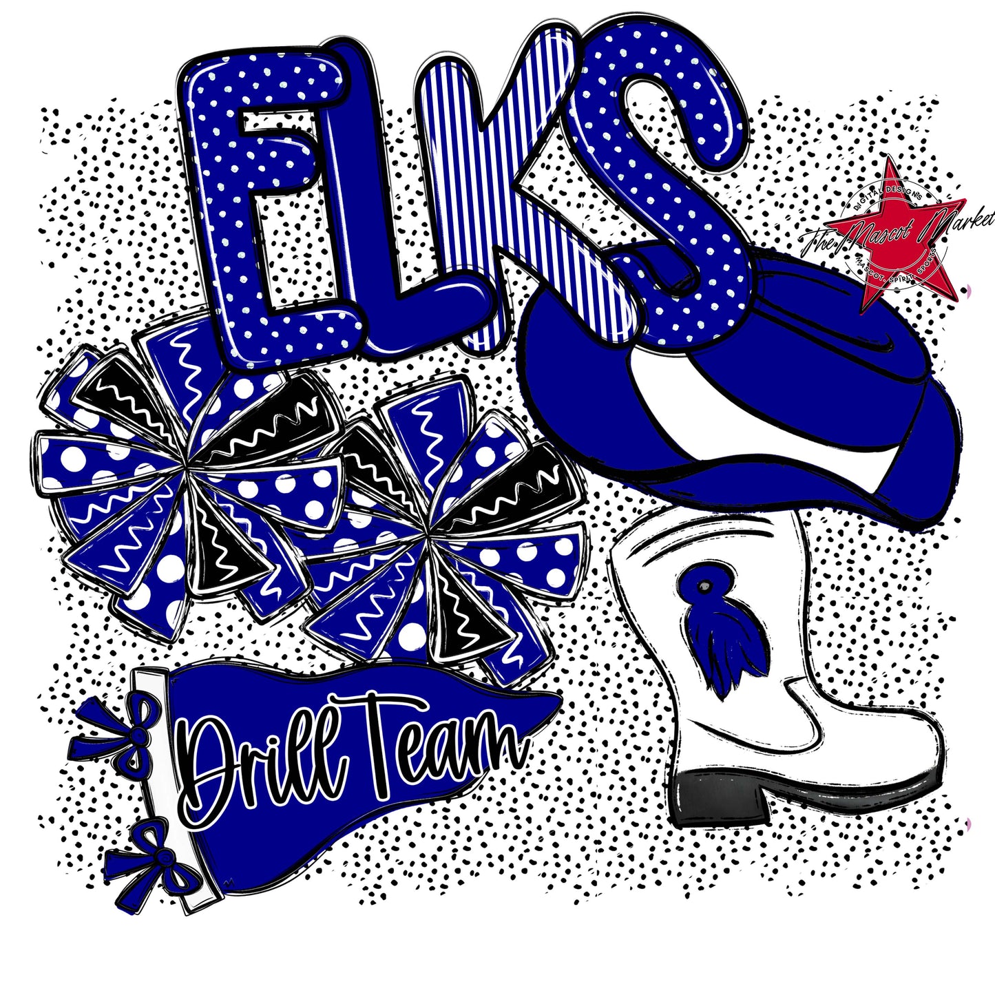 Elks Drillteam Spirit-Blue