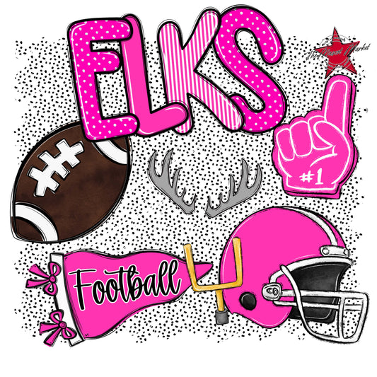 Elks Football Spirit-Pink
