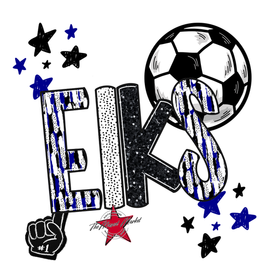 Elks Soccer Scrape-Blue